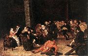 Harmen Hals Peasants at a Wedding Feast oil painting